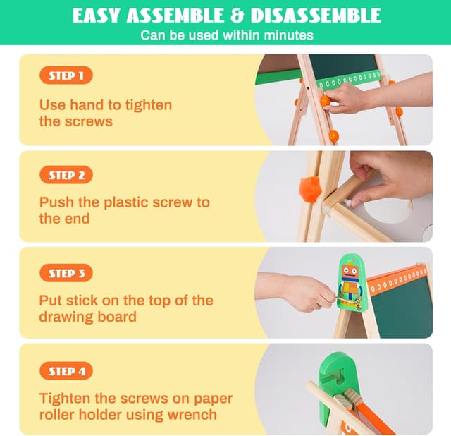 Thumbnail 6 de Pizarra Infantil Caballete Verde 3 en 1