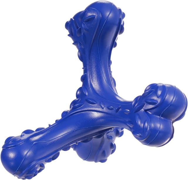 Detalle de CVALIN Kauspielzeug für aggressive Kauer: unzerstörbares Naturkautschuk-Knochenspielzeug für große Rassen