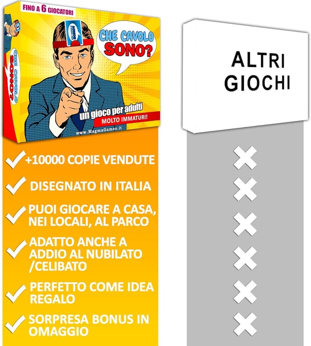 Detalle de Magma Games: Che Cavolo Sono? gioco da tavolo party per adulti e ragazzi (2-6 giocatori) in italiano