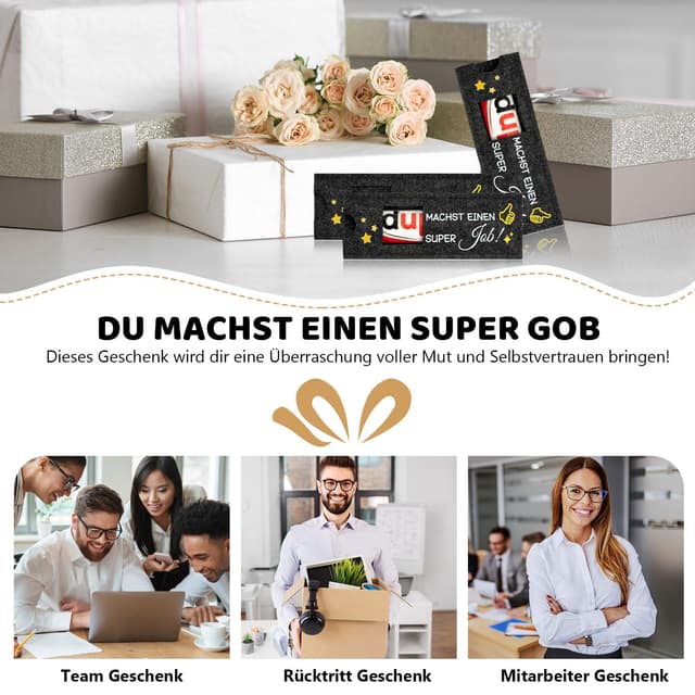 Thumbnail 6 de Mitarbeiter Geschenk - 12 Stück Hülle Filz Kompatibel mit Duplo Schokoriegel Geschenk Verpackung, Kleine Geschenke für Kollegen Team Dankeschön Jobwechsel Ruhestand
Mitarbeiter Geschenk - 12 Stück Hülle Filz Kompatib…