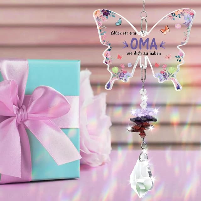 Detalle 2 de KAAYEE Oma Geschenk Sonnfänger mit Kristall