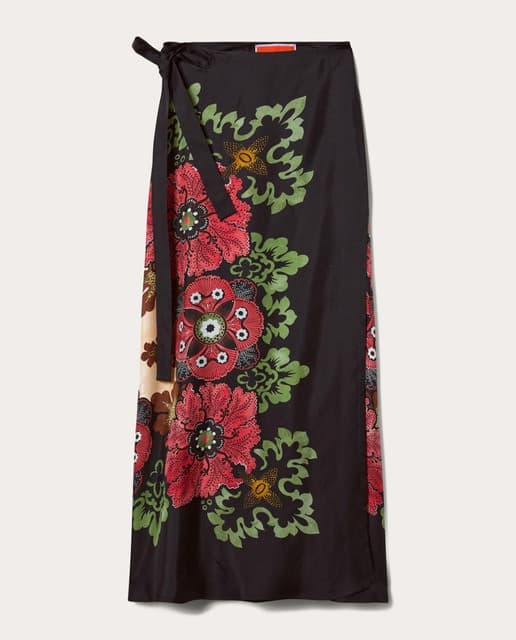 Imagen de La Double J Falda midi de seda en OfertitasTOP