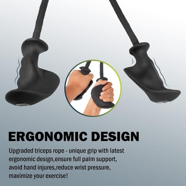 Detalle de DASKING Corda tricipiti per cavo con impugnatura ergonomica antiscivolo per home gym