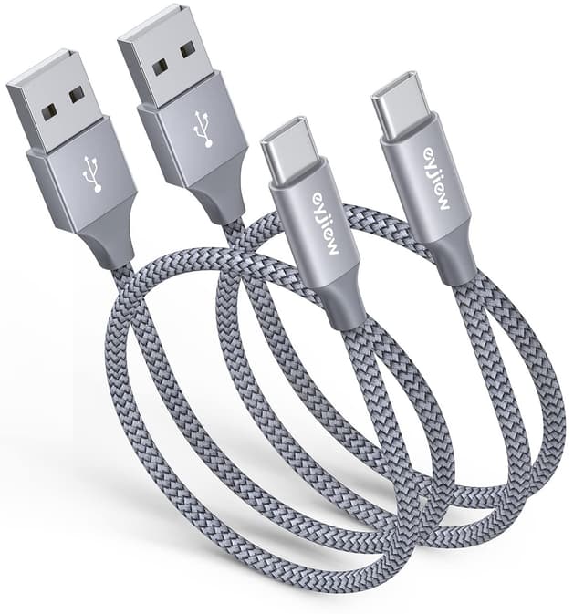 Detalle de eyjiew USB C charger cable 0.5m 2 pack