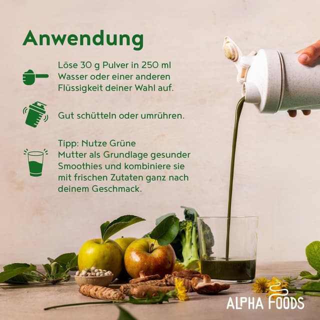 Thumbnail 5 de Grüne Mutter 2.0 Greens Shake Pulver 600 g