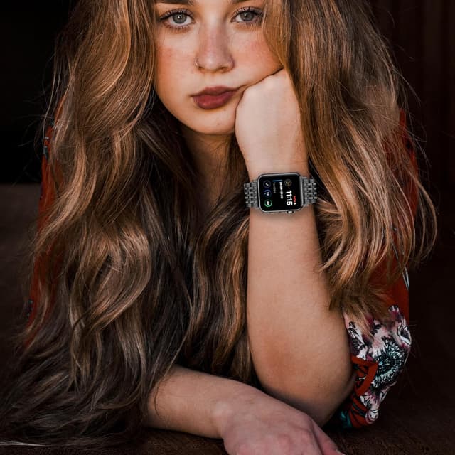 Thumbnail 6 de YISIWERA Edelstahlarmband Apple Watch 38–49mm