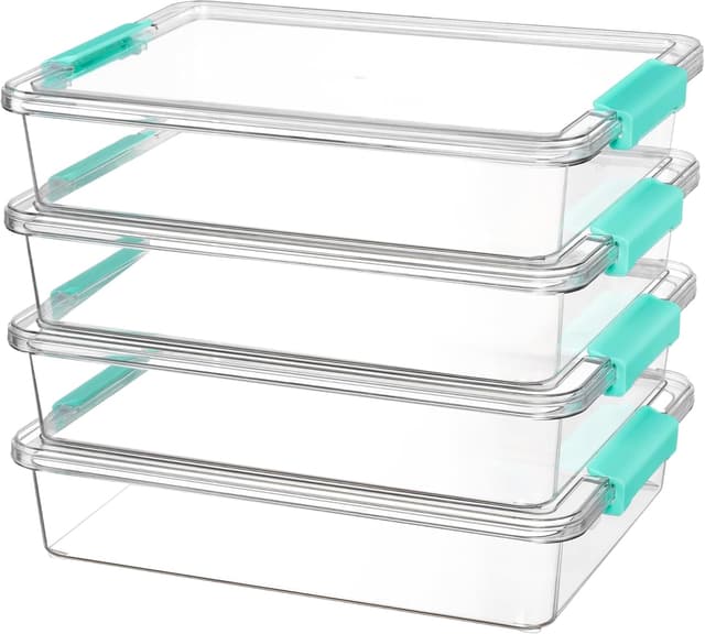 Detalle de Vtopmart 6 Qt Plastic Storage Bins