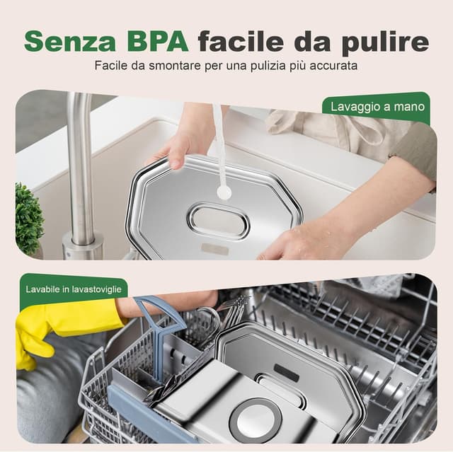 Thumbnail 6 de Apauk 3.2L fontanella per gatti acciaio inox