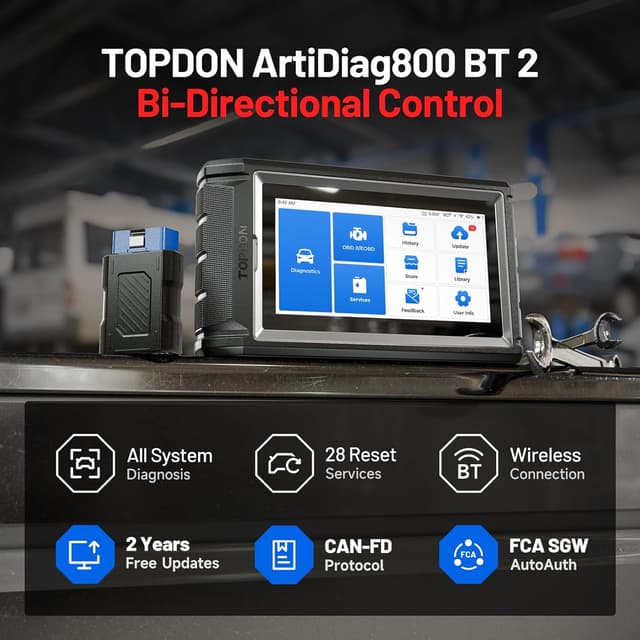 Detalle 2 de TOPDON AD800BT V2.0 OBD2 Diagnosegerät
