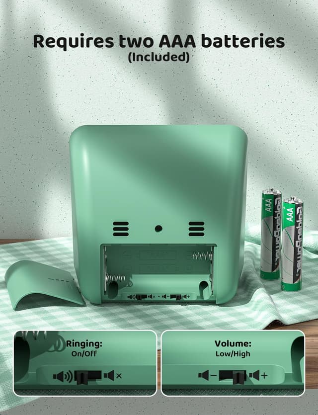 Detalle de LIORQUE Visual Timer for Kids – 60 Minute Countdown Timer with Silent Operation for Classrooms & Cooking