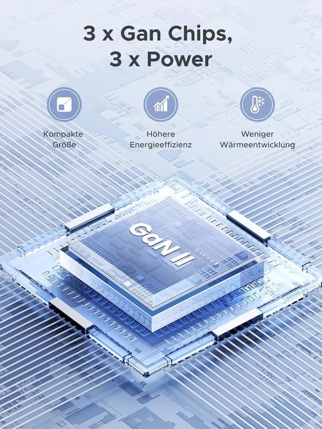 Thumbnail 5 de UGREEN USB C Ladegerät 30W 3‑Port GaN II