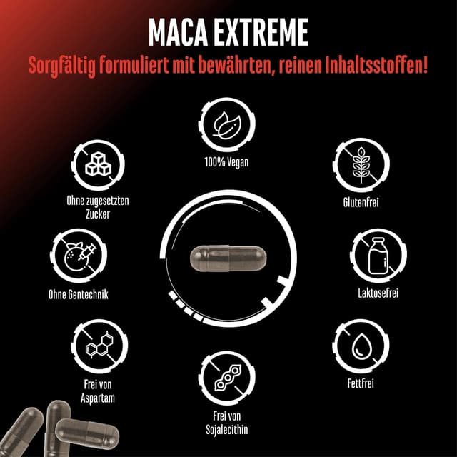 Detalle 2 de Maca Kapseln Extreme 30.000mg pro Tag
