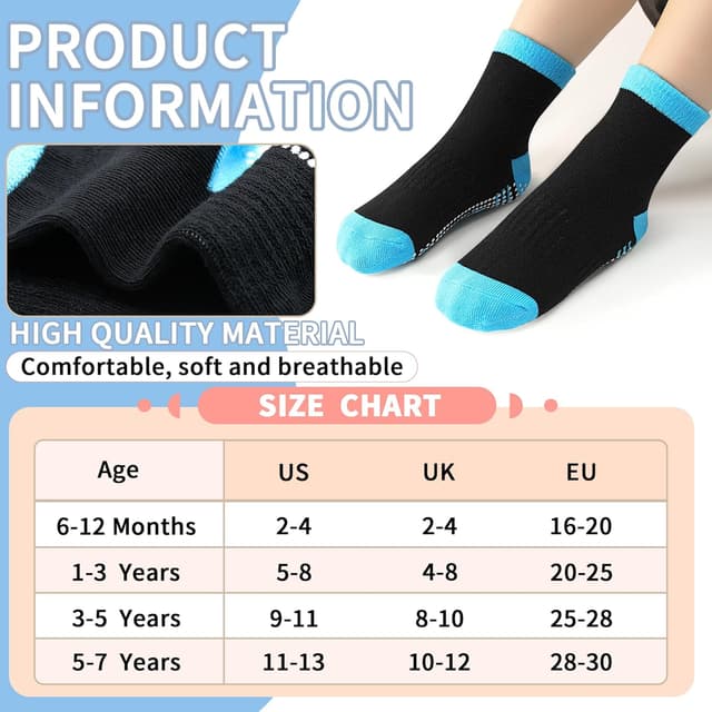 Thumbnail 6 de GRPSKCOS Toddler grip socks 15 pairs