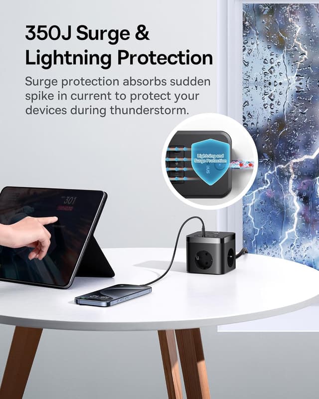 Thumbnail 6 de Baseus 30W Cube GaN5 Cargador USB-C con 3 puertos ⚡