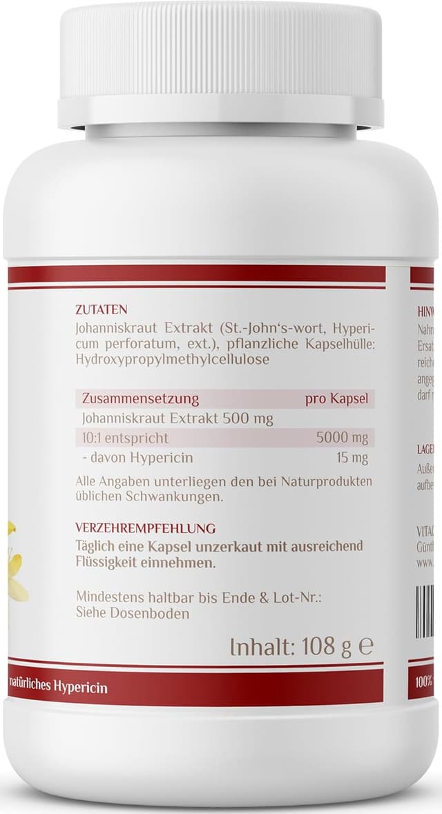 Thumbnail 6 de Vitaconcept Johanniskraut 5000 mg Kapseln
