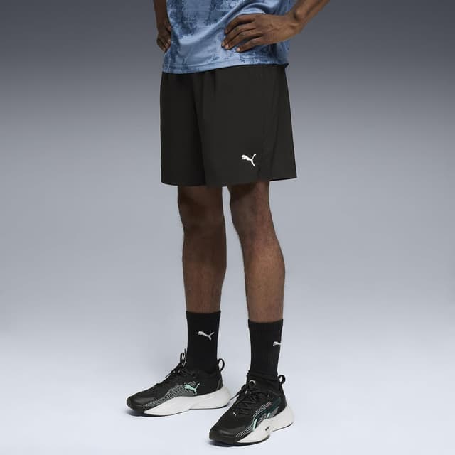 Detalle de PUMA Short tissé 18 cm Train All Day Foundations (homme) avec poches zippées