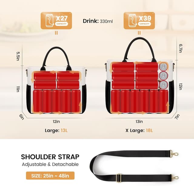 Thumbnail 4 de LOVEVOOK Insulated Lunch Bag 10.3 L 🍱