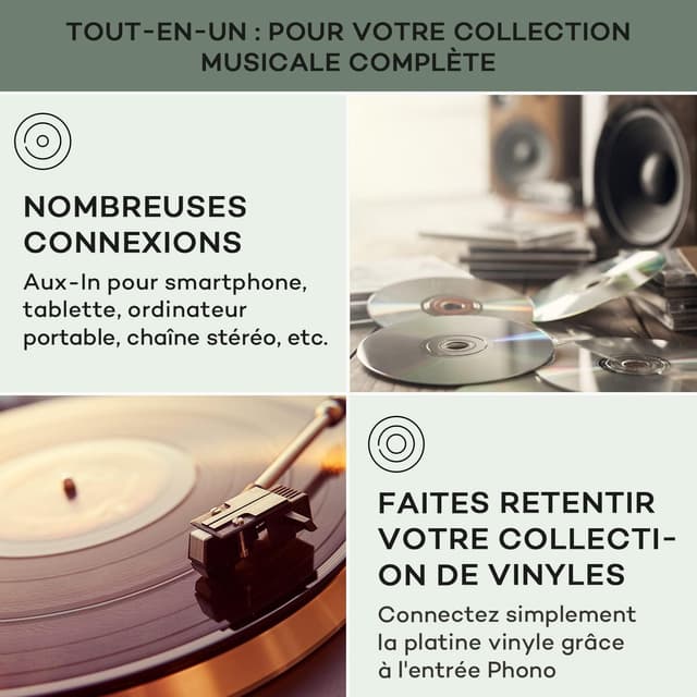 Detalle 2 de AUNA AV2-CD708 amplificateur HiFi 125 W RMS