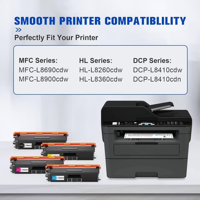 Detalle 2 de TN423 Compatible Toner Cartridge 4-pack 🖨