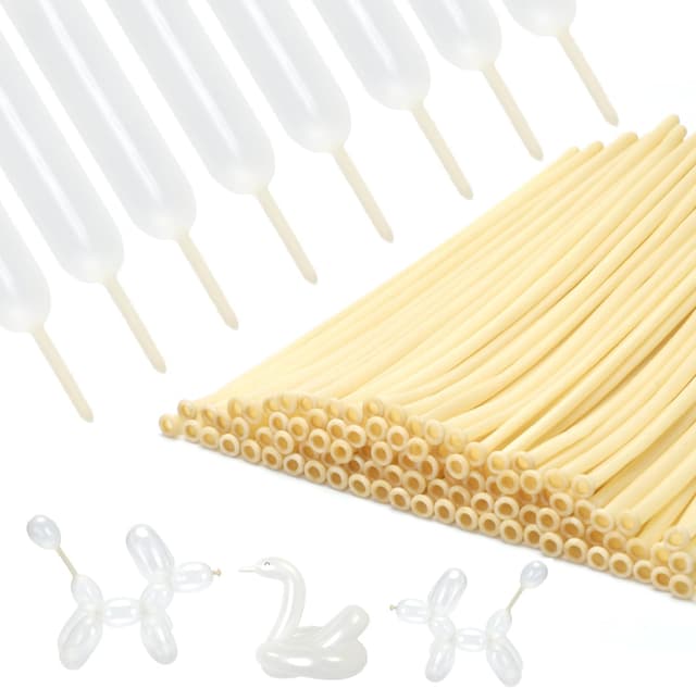 Thumbnail 6 de PIGETALE 260 White Long Magic Modelling Balloons (100 pcs) for Twisting, Animal Shapes & Balloon Arches