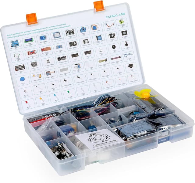 Detalle 2 de ELEGOO UNO R3 Ultimate Starter Kit – Arduino-kompatibler Projektbaukasten mit deutschem Tutorial und über 200 Teilen