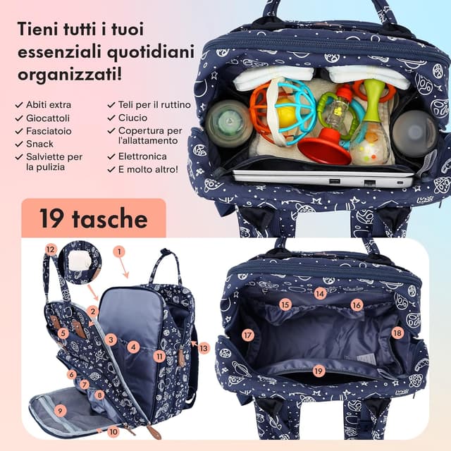 Detalle de Dikaslon DikaBorsa Zaino fasciatoio 42x30x20