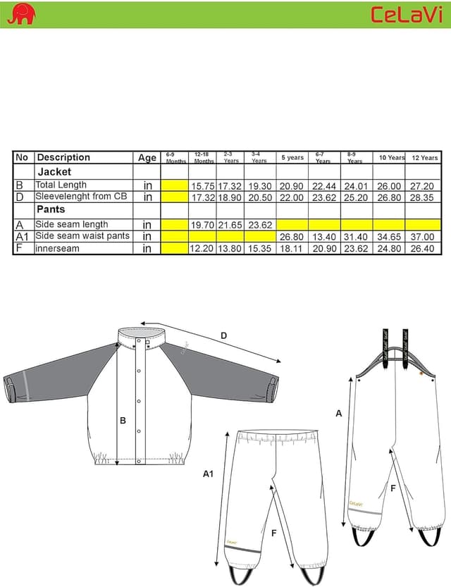 Detalle 1 de Celavi Jungen Regenjacke-Set 80 EU