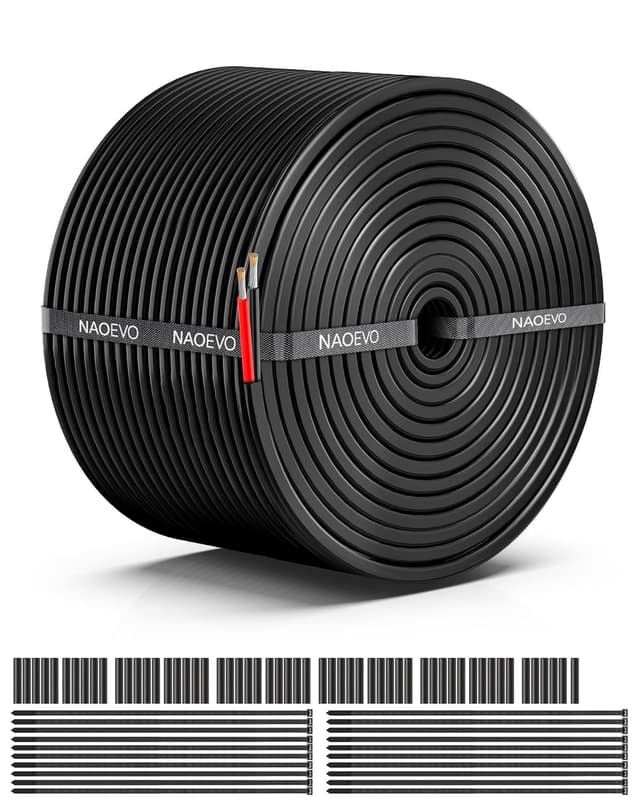Detalle de NAOEVO 16 AWG 2 Conductor Wire 50 ft