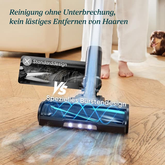 Detalle 2 de Levoit LVAC-200 MAX Akku-Staubsauger mit HEPA‑Filter für 100 m² 🧹