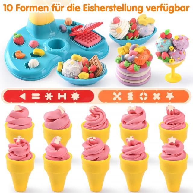 Thumbnail 4 de PLAY Eis Knete Set Eismaschine 8 Dosen