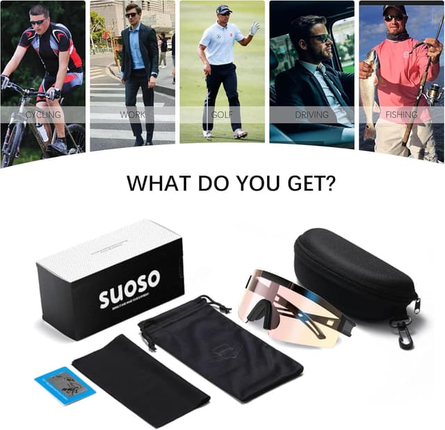 Detalle 2 de suoso photochromic cycling glasses, UV400