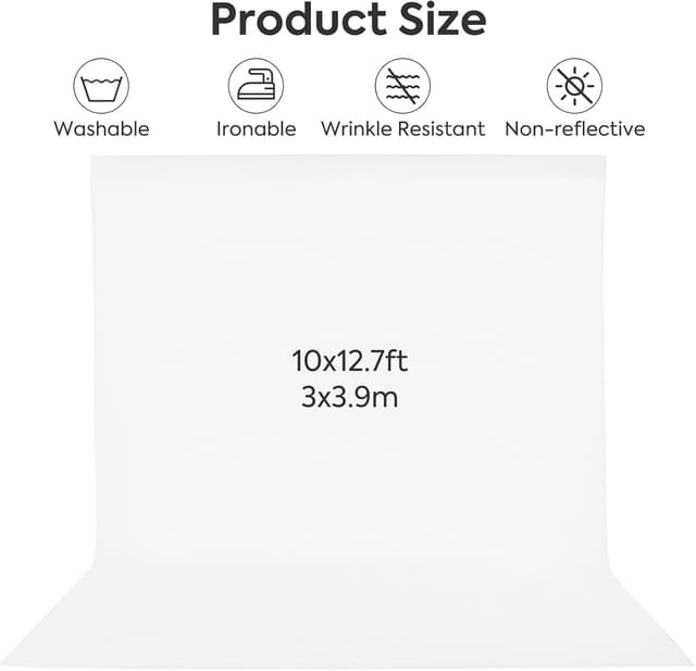 Thumbnail 5 de SEDGEWIN White Photography Backdrop 10x12.7ft