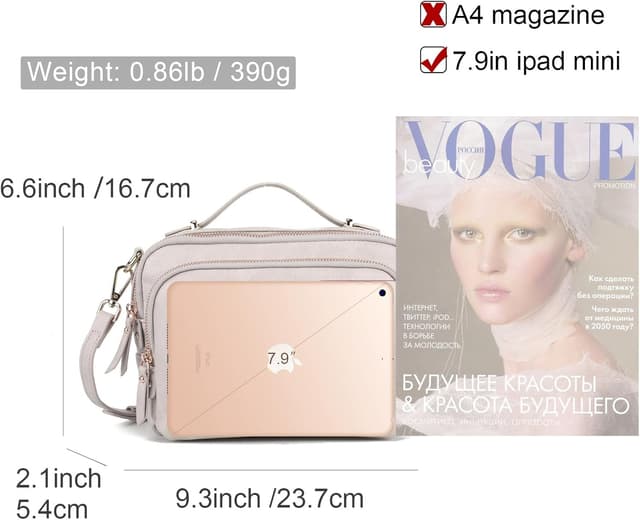 Thumbnail 6 de Gladdon Nude Borsa a tracolla 23,7 cm