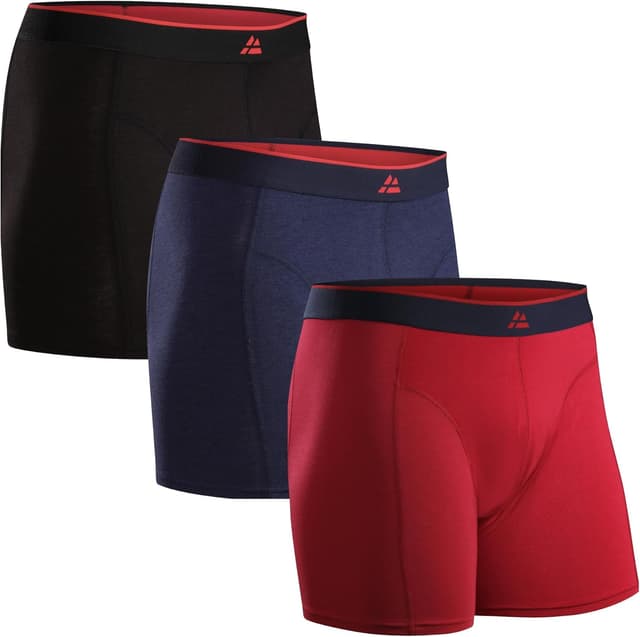 Detalle de DANISH ENDURANCE Bambus Boxershorts Herren 3er Pack