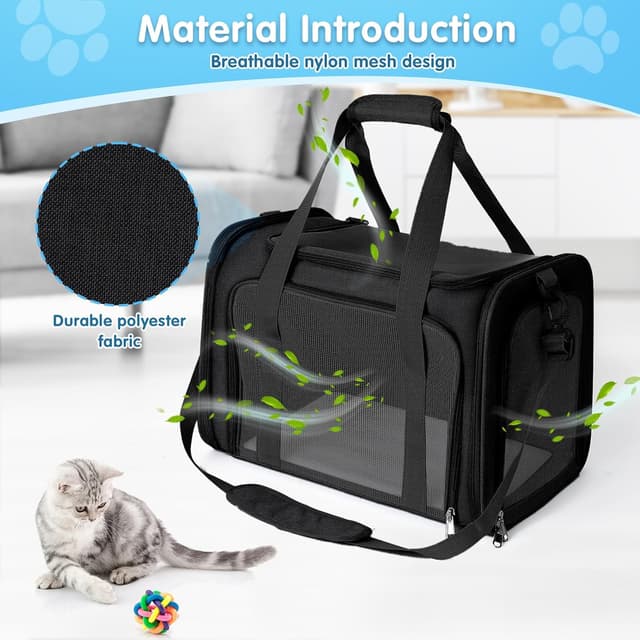 Detalle 2 de AiQInu Zaino trasportino pieghevole per cani e gatti 3–6 kg