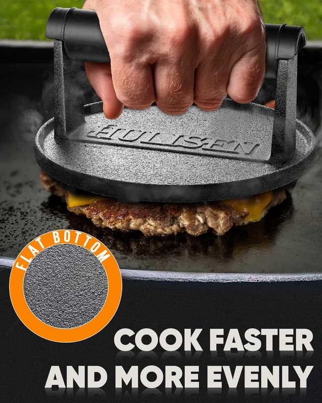Thumbnail 4 de HULISEN Cast Iron Burger Press