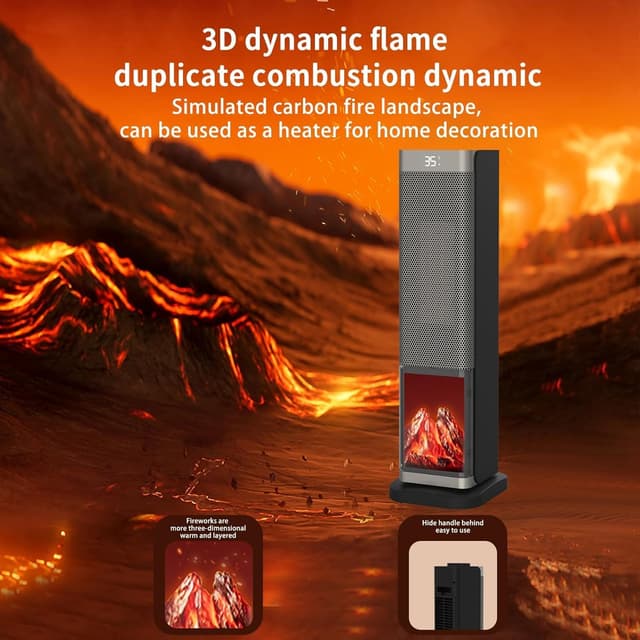 Thumbnail 1 de FGHB Radiateur 2000 W, 70° oscillation ⚡