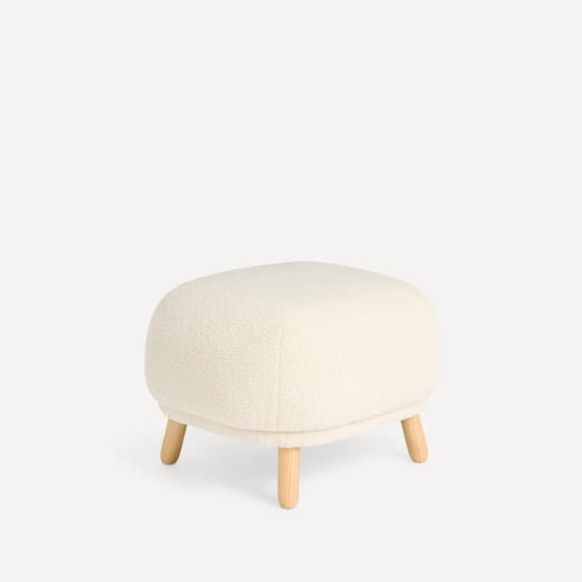 Imagen de El Corte Inglés Puf tejido boucle Alba 📐 en OfertitasTOP