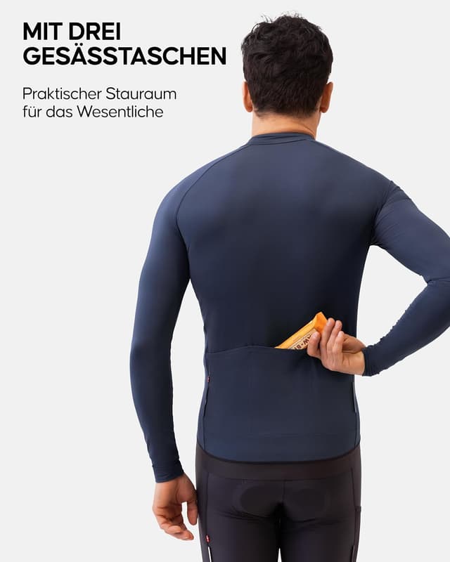 Detalle 2 de DANISH ENDURANCE Radtrikot Langarm mit 30 °C