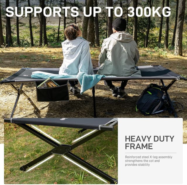 Detalle 2 de Camping bed cot support 300 kg extra wide