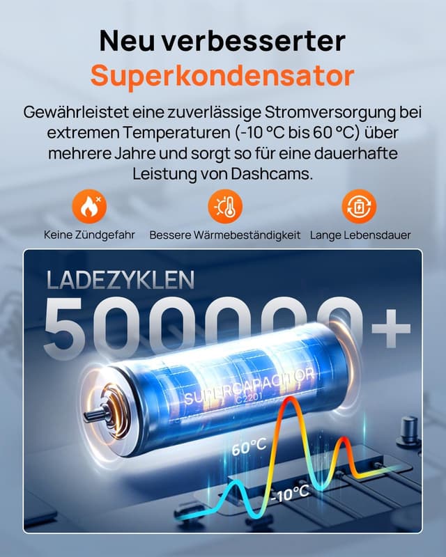 Thumbnail 6 de 70mai 4K A810S Dashcam vorne mit STARVIS 2 HDR