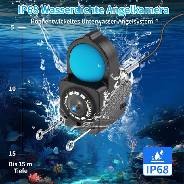 Thumbnail 5 de TMACTIME Fischfinder 1080P HD Echolot IP68