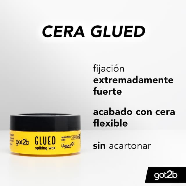Detalle de got2b Glued Spiking Wax – Schwarzkopf, Spiking Wax mit Ultrafixierung (75 ml)
