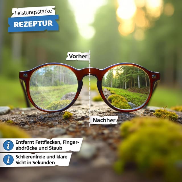 Detalle de SPRINGER CX2200 Brillenreiniger (250 ml) – schonender Reiniger gegen Schlieren & Flecken