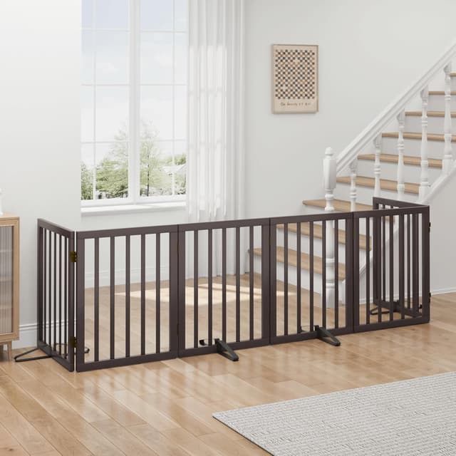 Detalle de Dog doorways gate 6-panel, foldable