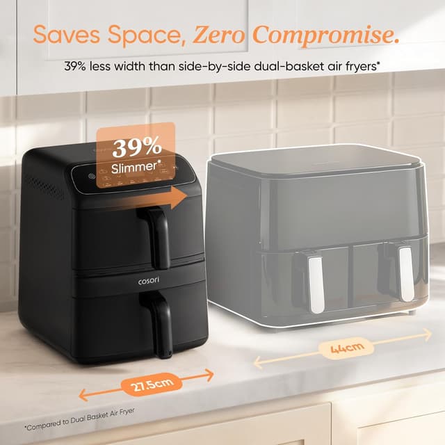 Detalle de Cosori Air Fryer Turbo Tower Compact 8.6L