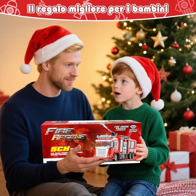 Thumbnail 5 de MOMOSTAR 1:18 Camion Pompieri Telecomandato 🚒