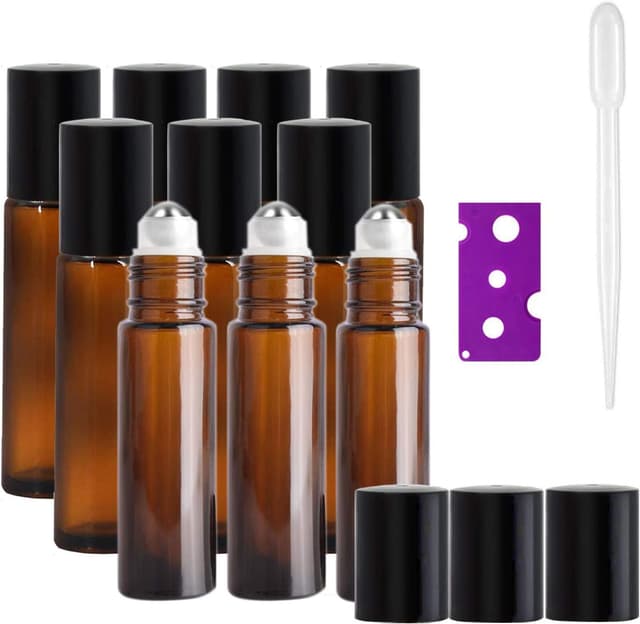 Detalle de JamHooDirect 10ml Roller Bottle Set