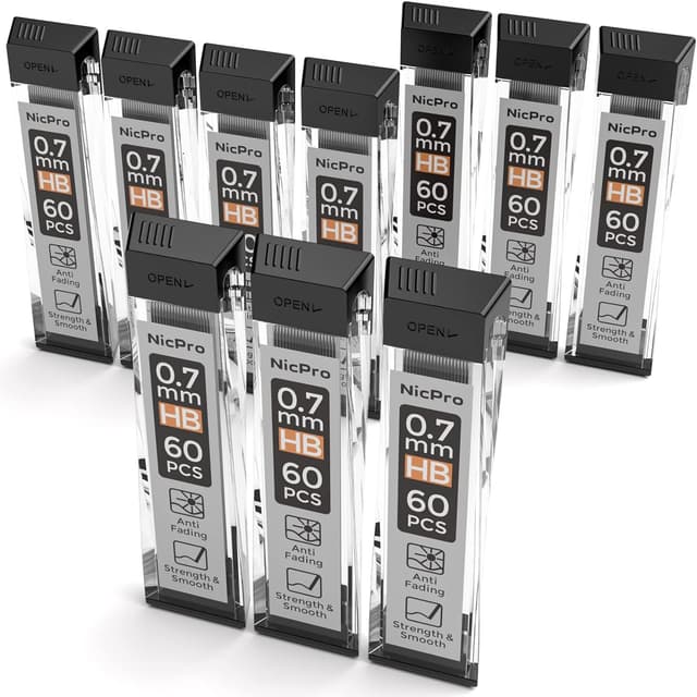 Thumbnail 6 de Nicpro 0,5 mm HB Bleistiftminen 600er Pack ✏