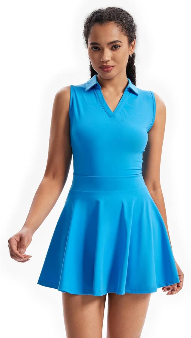 Detalle de Blaosn Cute Golf Tennis Dress Workout 2-Piece Outfit with Pockets